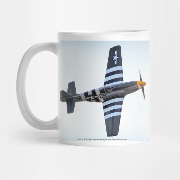 P-51B Mustang With Invasion Stripes by acefox1